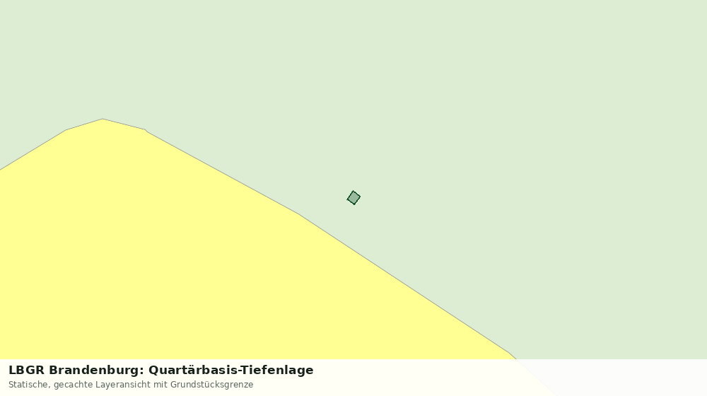 Statische Kartenansicht: LBGR Brandenburg: Quartärbasis-Tiefenlage