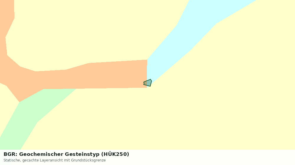 Statische Kartenansicht: BGR: Geochemischer Gesteinstyp (HÜK250)