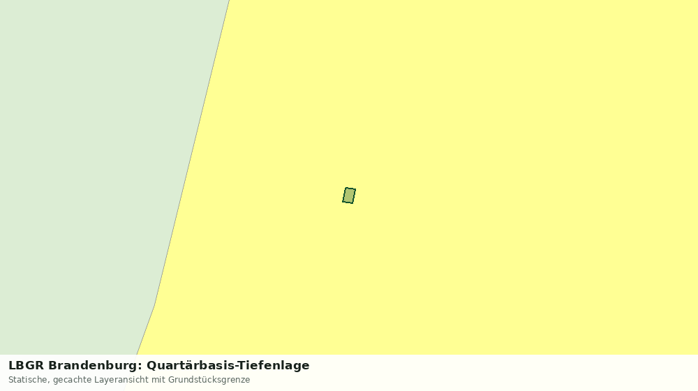 Statische Kartenansicht: LBGR Brandenburg: Quartärbasis-Tiefenlage