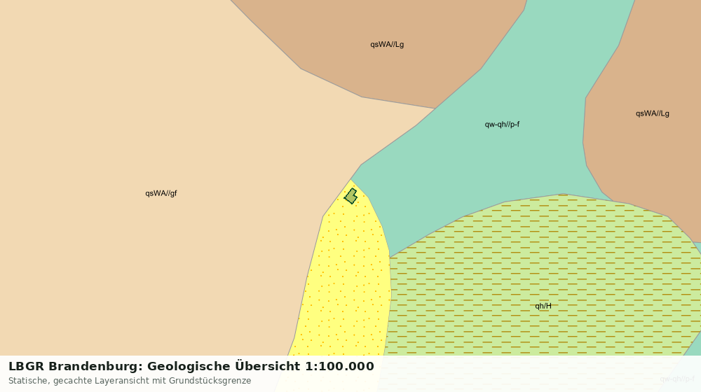 Statische Kartenansicht: LBGR Brandenburg: Geologische Übersicht 1:100.000