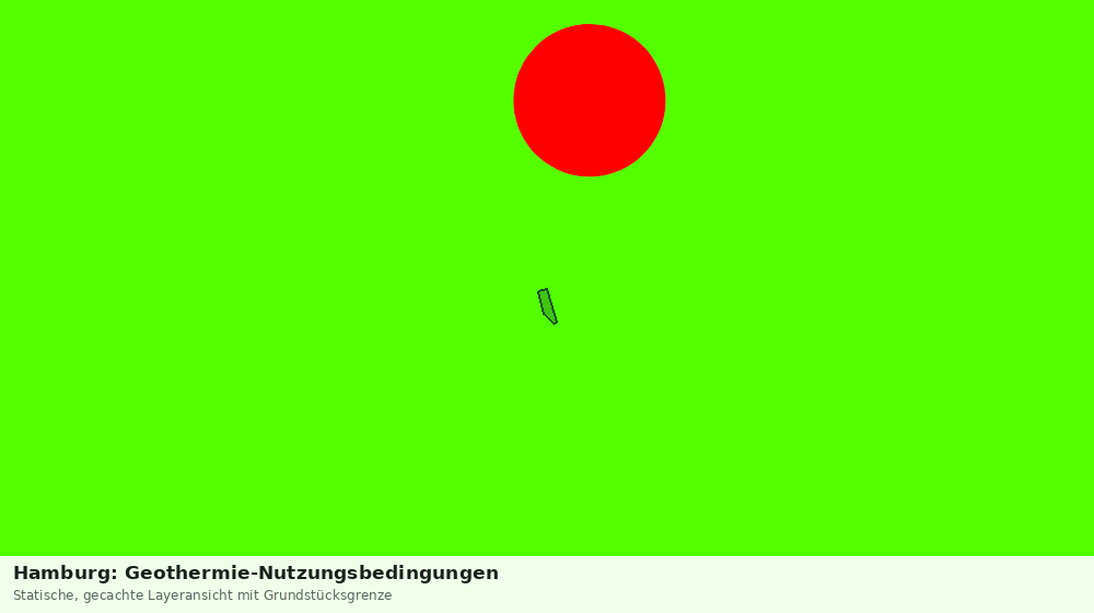 Statische Kartenansicht: Hamburg: Geothermie-Nutzungsbedingungen