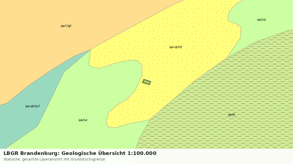 Statische Kartenansicht: LBGR Brandenburg: Geologische Übersicht 1:100.000