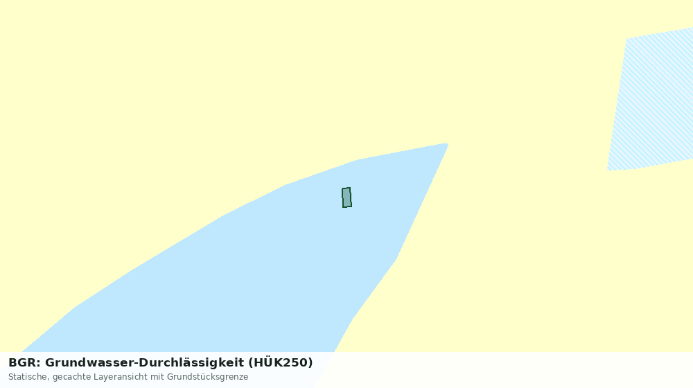 Statische Kartenansicht: BGR: Grundwasser-Durchlässigkeit (HÜK250)