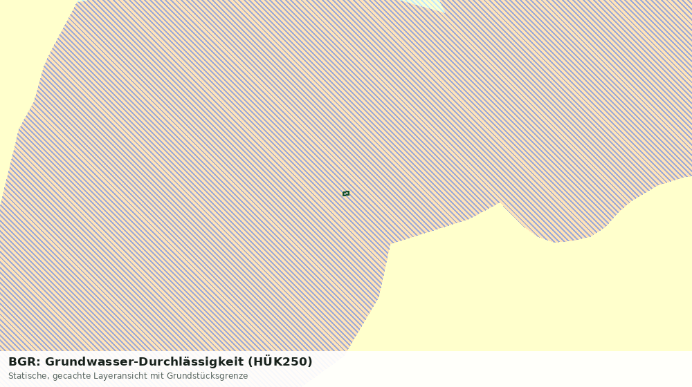 Statische Kartenansicht: BGR: Grundwasser-Durchlässigkeit (HÜK250)