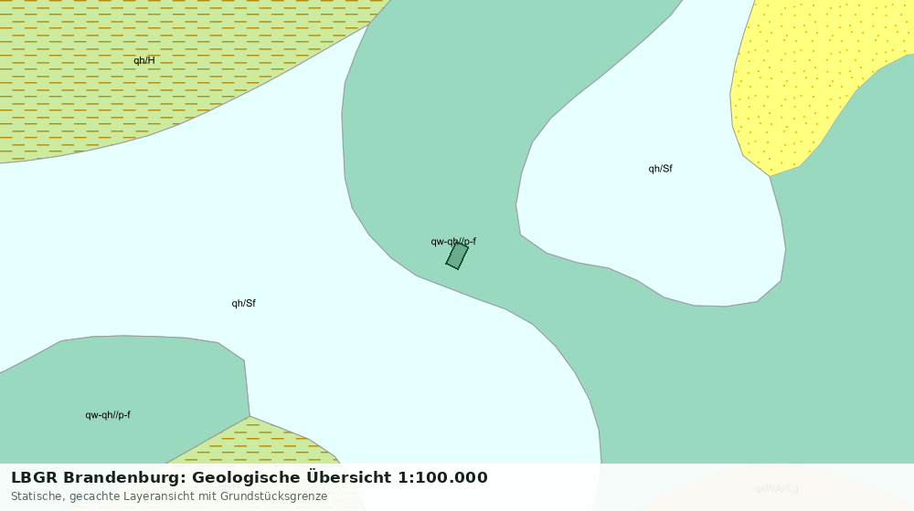 Statische Kartenansicht: LBGR Brandenburg: Geologische Übersicht 1:100.000