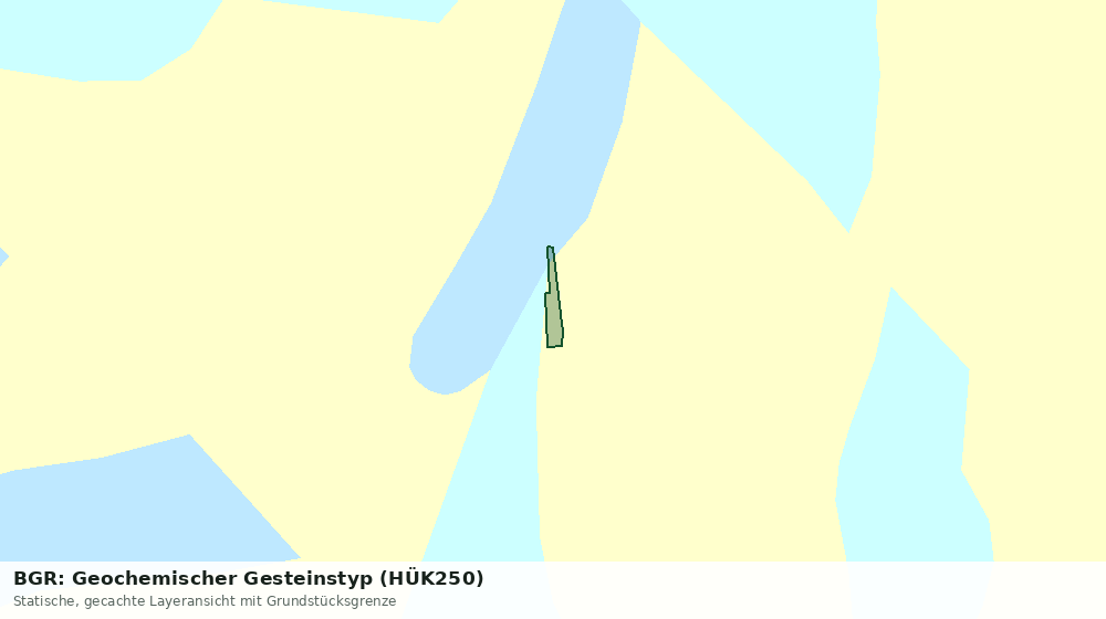 Statische Kartenansicht: BGR: Geochemischer Gesteinstyp (HÜK250)