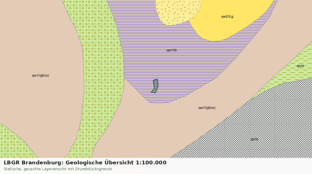 Statische Kartenansicht: LBGR Brandenburg: Geologische Übersicht 1:100.000