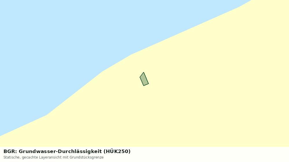 Statische Kartenansicht: BGR: Grundwasser-Durchlässigkeit (HÜK250)