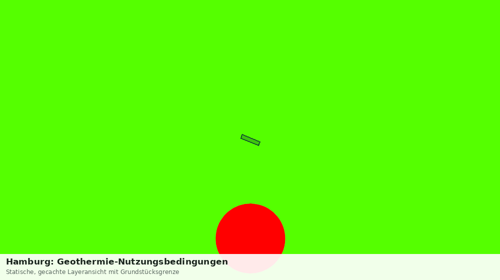 Statische Kartenansicht: Hamburg: Geothermie-Nutzungsbedingungen
