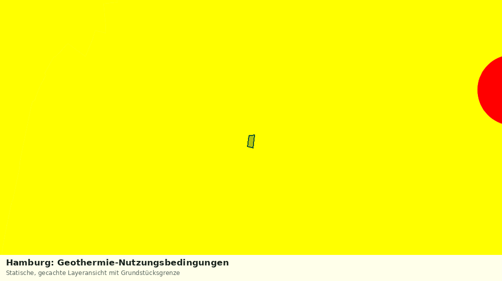 Statische Kartenansicht: Hamburg: Geothermie-Nutzungsbedingungen