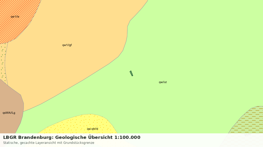 Statische Kartenansicht: LBGR Brandenburg: Geologische Übersicht 1:100.000