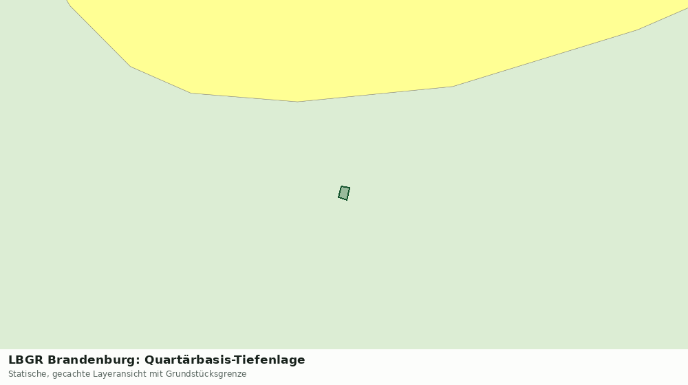 Statische Kartenansicht: LBGR Brandenburg: Quartärbasis-Tiefenlage