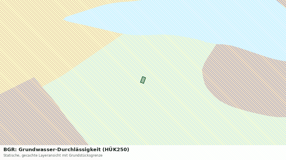 Statische Kartenansicht: BGR: Grundwasser-Durchlässigkeit (HÜK250)
