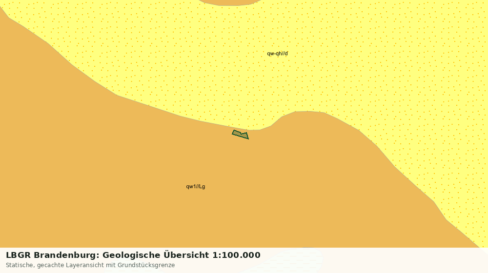 Statische Kartenansicht: LBGR Brandenburg: Geologische Übersicht 1:100.000