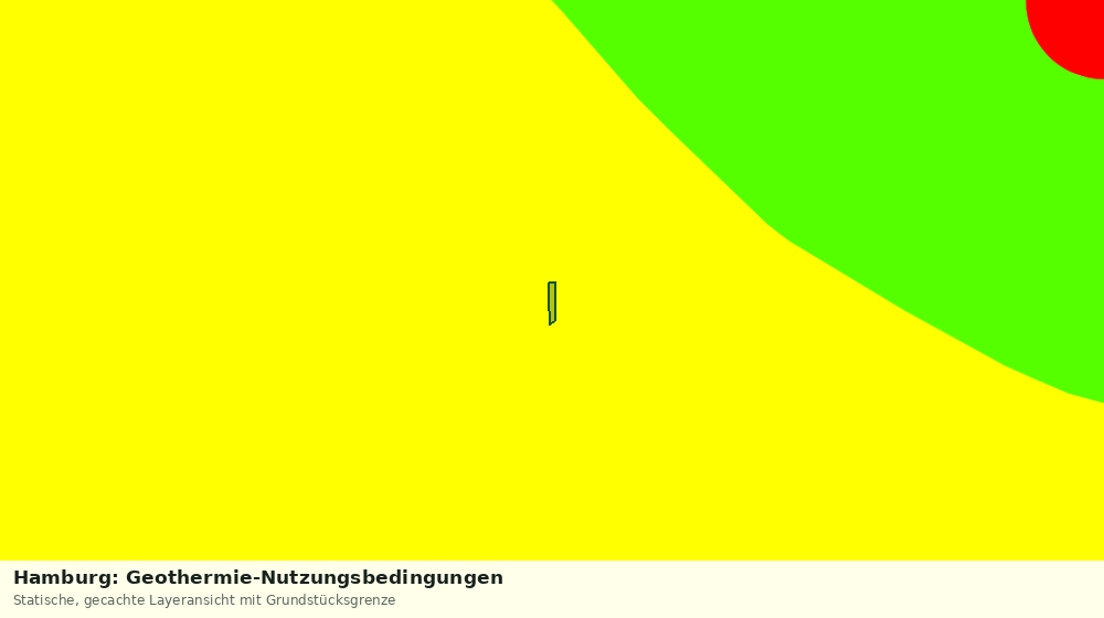 Statische Kartenansicht: Hamburg: Geothermie-Nutzungsbedingungen