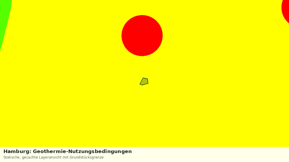 Statische Kartenansicht: Hamburg: Geothermie-Nutzungsbedingungen