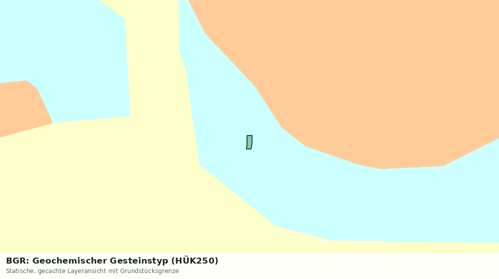 Statische Kartenansicht: BGR: Geochemischer Gesteinstyp (HÜK250)
