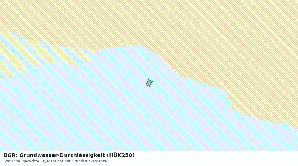 Statische Kartenansicht: BGR: Grundwasser-Durchlässigkeit (HÜK250)