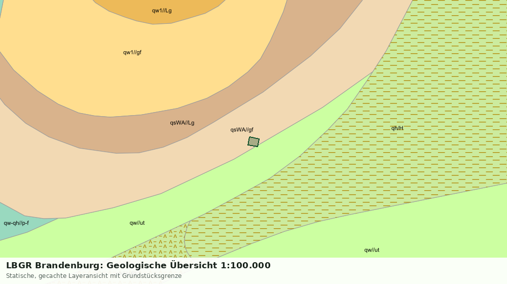 Statische Kartenansicht: LBGR Brandenburg: Geologische Übersicht 1:100.000