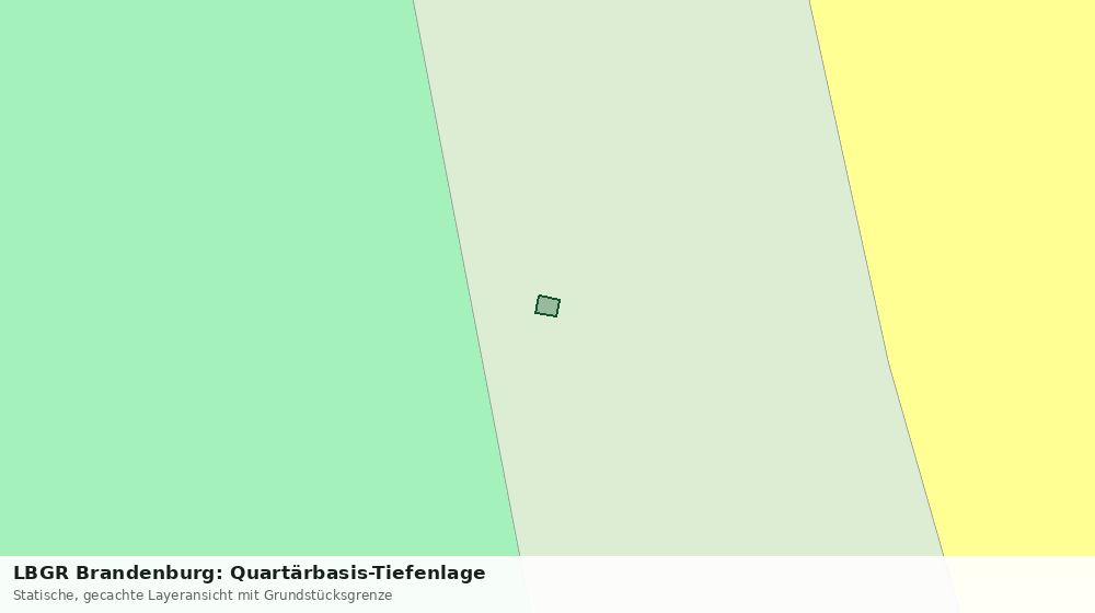 Statische Kartenansicht: LBGR Brandenburg: Quartärbasis-Tiefenlage