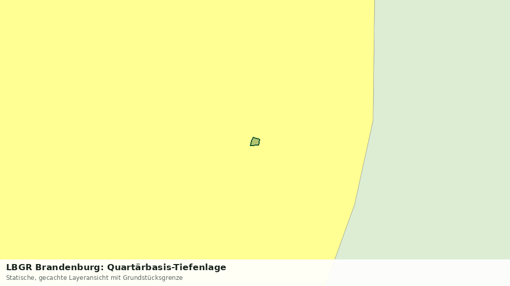 Statische Kartenansicht: LBGR Brandenburg: Quartärbasis-Tiefenlage