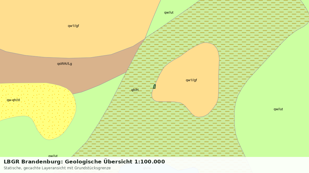 Statische Kartenansicht: LBGR Brandenburg: Geologische Übersicht 1:100.000