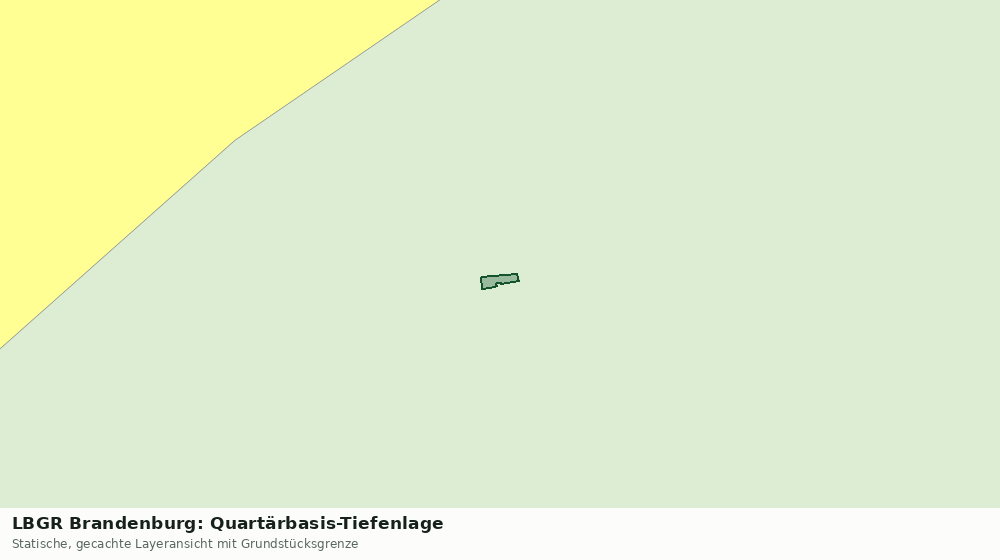 Statische Kartenansicht: LBGR Brandenburg: Quartärbasis-Tiefenlage