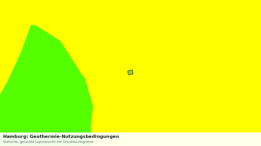 Statische Kartenansicht: Hamburg: Geothermie-Nutzungsbedingungen