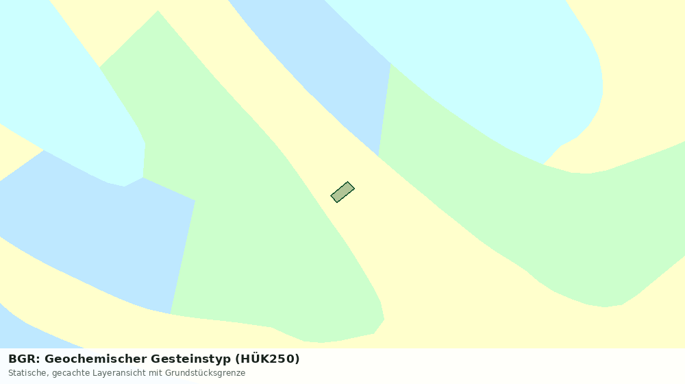 Statische Kartenansicht: BGR: Geochemischer Gesteinstyp (HÜK250)