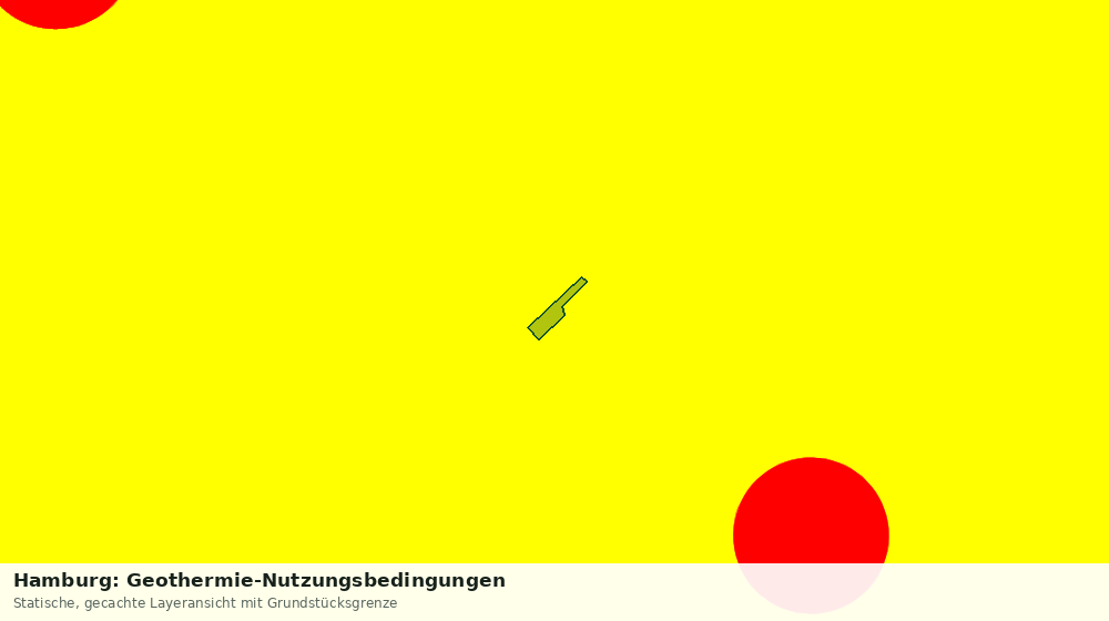 Statische Kartenansicht: Hamburg: Geothermie-Nutzungsbedingungen