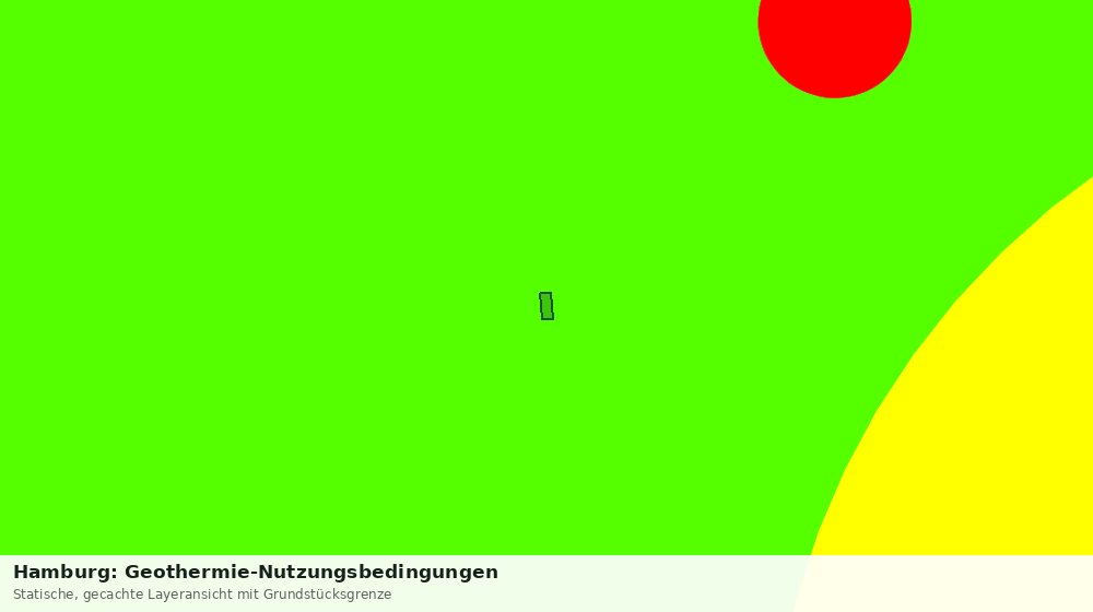 Statische Kartenansicht: Hamburg: Geothermie-Nutzungsbedingungen