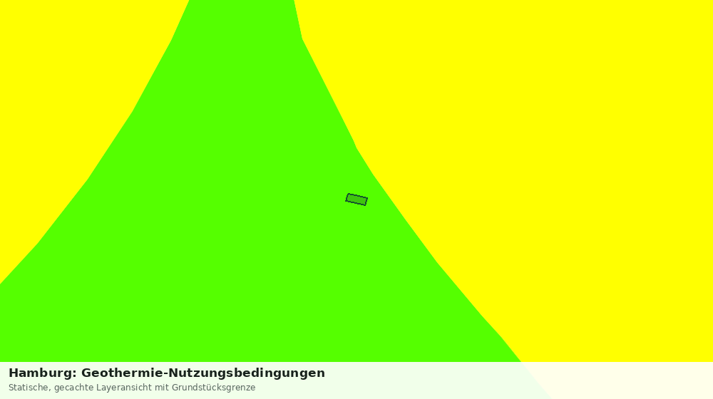 Statische Kartenansicht: Hamburg: Geothermie-Nutzungsbedingungen