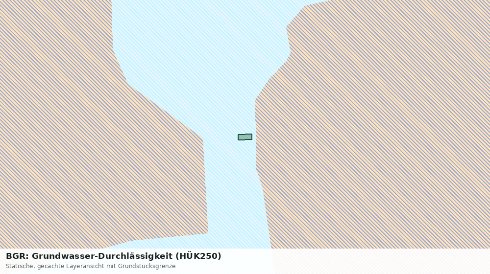 Statische Kartenansicht: BGR: Grundwasser-Durchlässigkeit (HÜK250)
