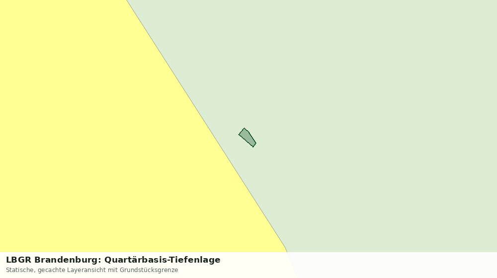 Statische Kartenansicht: LBGR Brandenburg: Quartärbasis-Tiefenlage