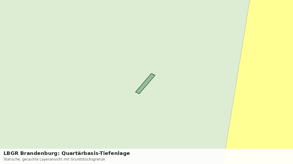 Statische Kartenansicht: LBGR Brandenburg: Quartärbasis-Tiefenlage
