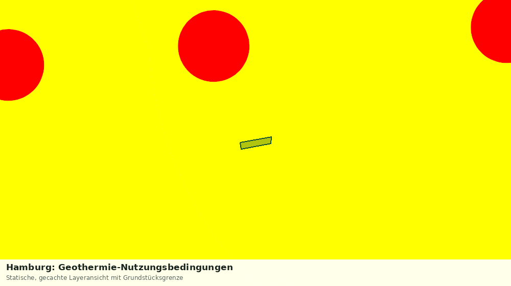 Statische Kartenansicht: Hamburg: Geothermie-Nutzungsbedingungen