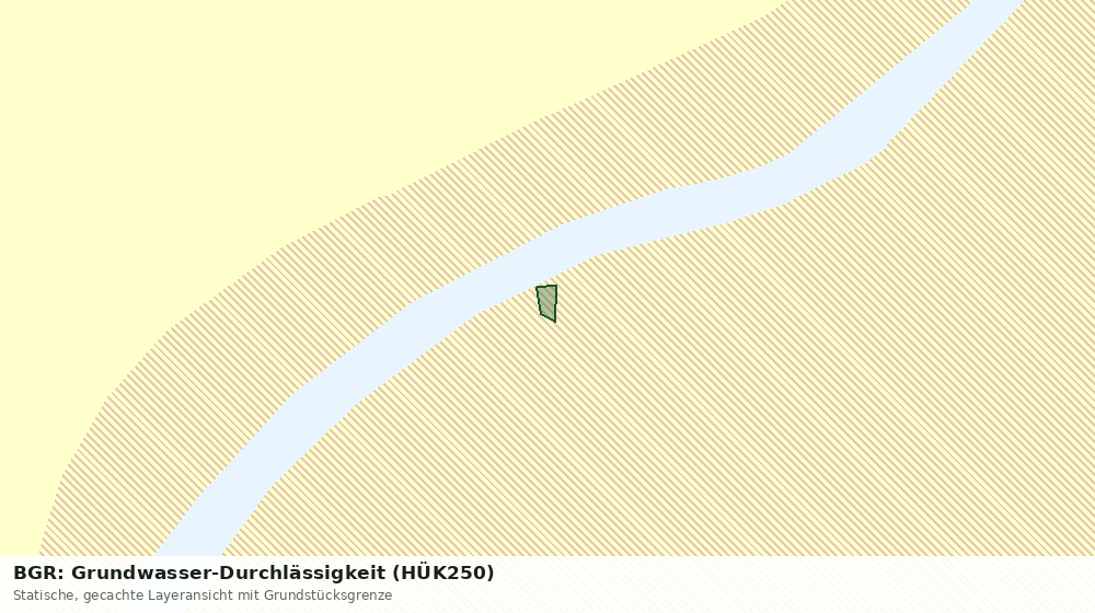 Statische Kartenansicht: BGR: Grundwasser-Durchlässigkeit (HÜK250)