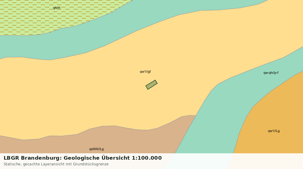 Statische Kartenansicht: LBGR Brandenburg: Geologische Übersicht 1:100.000
