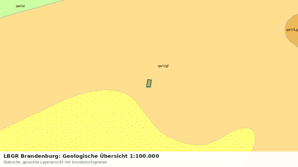 Statische Kartenansicht: LBGR Brandenburg: Geologische Übersicht 1:100.000