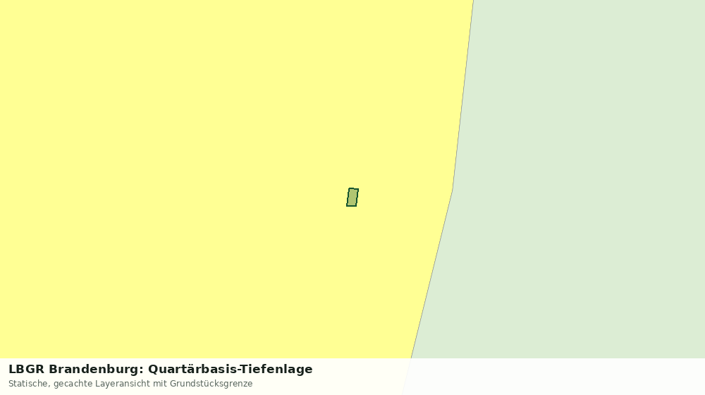 Statische Kartenansicht: LBGR Brandenburg: Quartärbasis-Tiefenlage