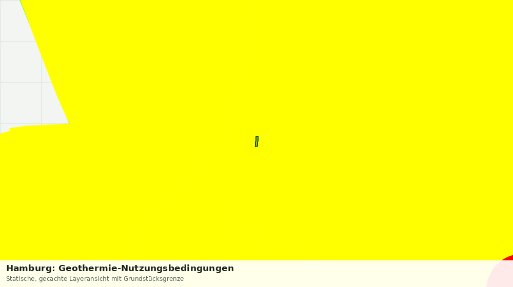 Statische Kartenansicht: Hamburg: Geothermie-Nutzungsbedingungen