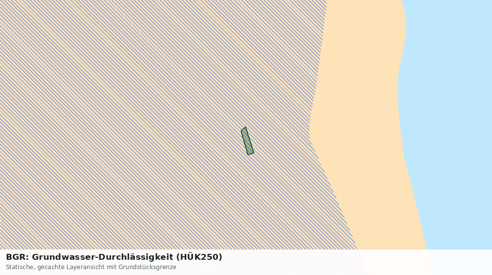 Statische Kartenansicht: BGR: Grundwasser-Durchlässigkeit (HÜK250)