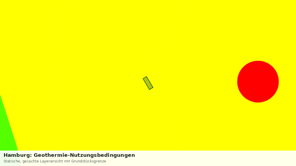 Statische Kartenansicht: Hamburg: Geothermie-Nutzungsbedingungen