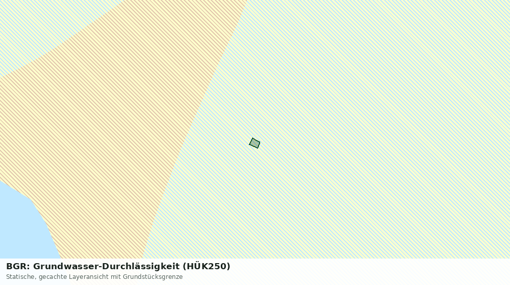 Statische Kartenansicht: BGR: Grundwasser-Durchlässigkeit (HÜK250)