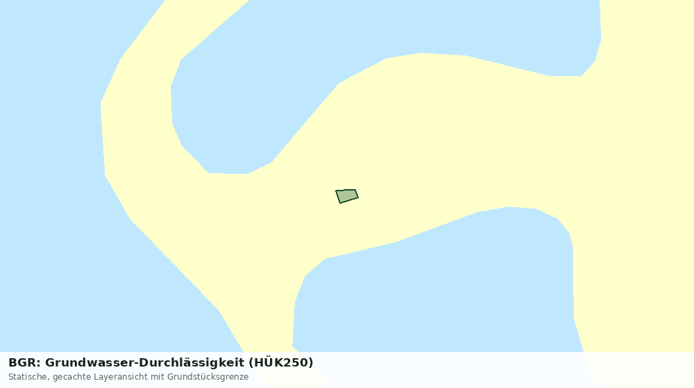 Statische Kartenansicht: BGR: Grundwasser-Durchlässigkeit (HÜK250)