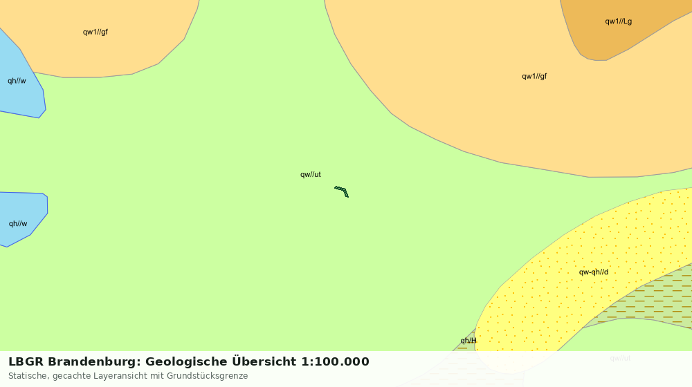 Statische Kartenansicht: LBGR Brandenburg: Geologische Übersicht 1:100.000