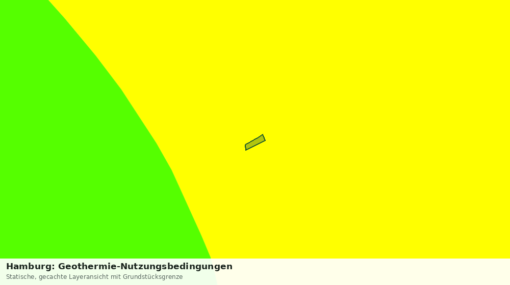 Statische Kartenansicht: Hamburg: Geothermie-Nutzungsbedingungen