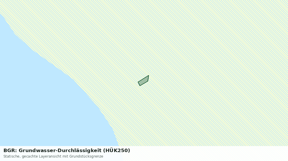 Statische Kartenansicht: BGR: Grundwasser-Durchlässigkeit (HÜK250)