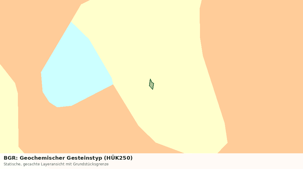 Statische Kartenansicht: BGR: Geochemischer Gesteinstyp (HÜK250)