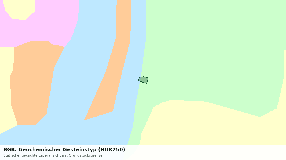 Statische Kartenansicht: BGR: Geochemischer Gesteinstyp (HÜK250)